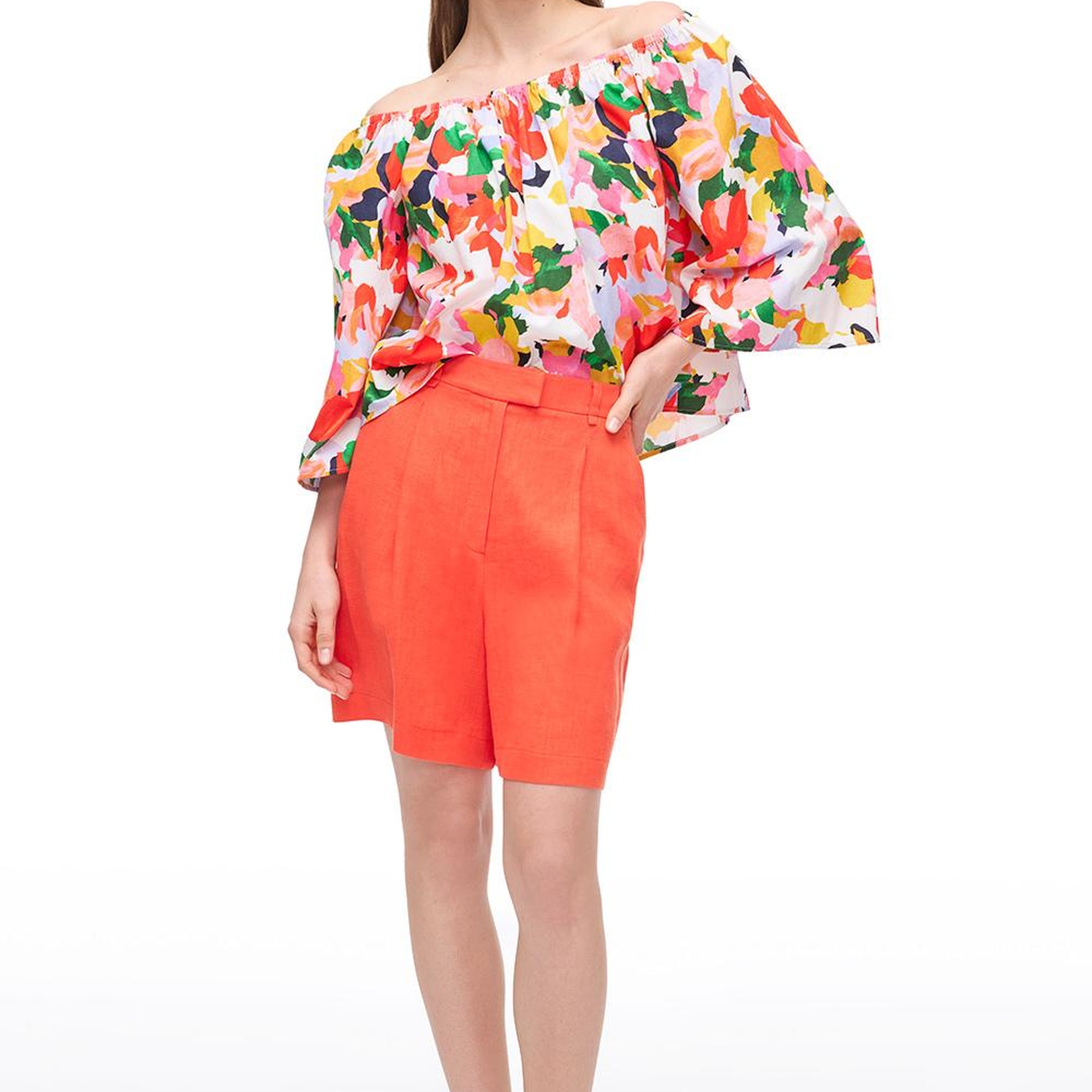 Mercan Holas Regular Fit Yüksek Bel Kısa Boy Şort