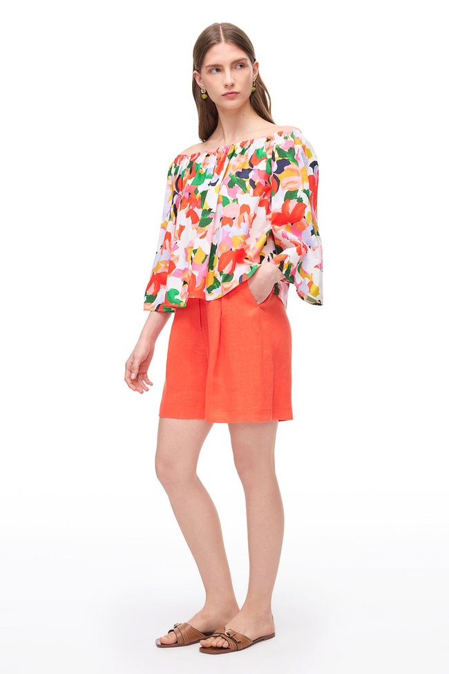  Mercan Holas Regular Fit Yüksek Bel Kısa Boy Şort