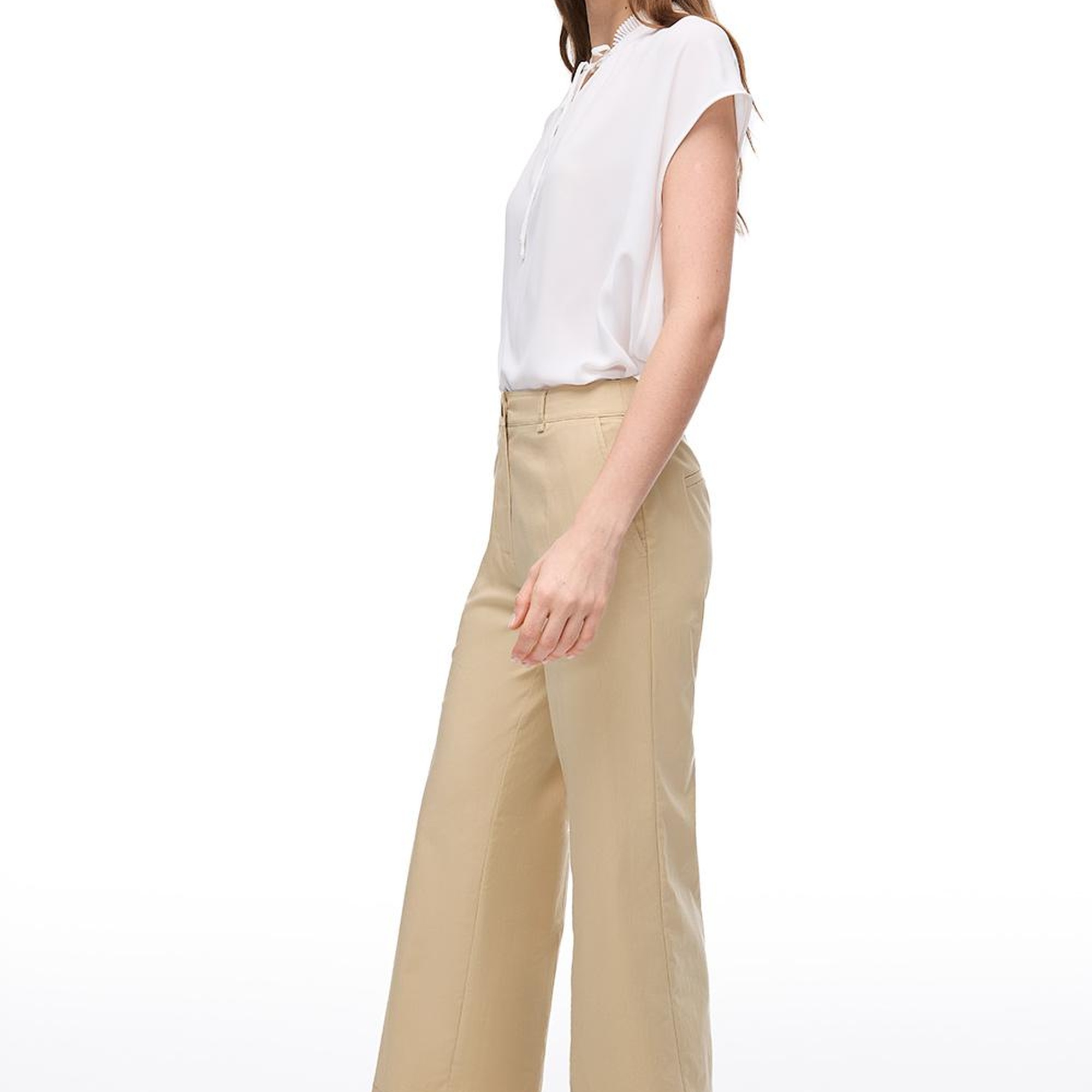 Açık Devetüyü Ginas Regular Fit Yüksek Bel Pantolon