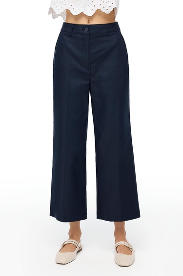  Lacivert Ginas Regular Fit Yüksek Bel Pantolon