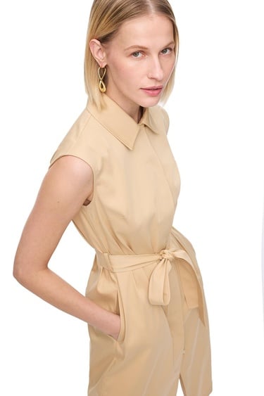  Açık Devetüyü Ronse Rahat Kalıp Midi Boy Elbise