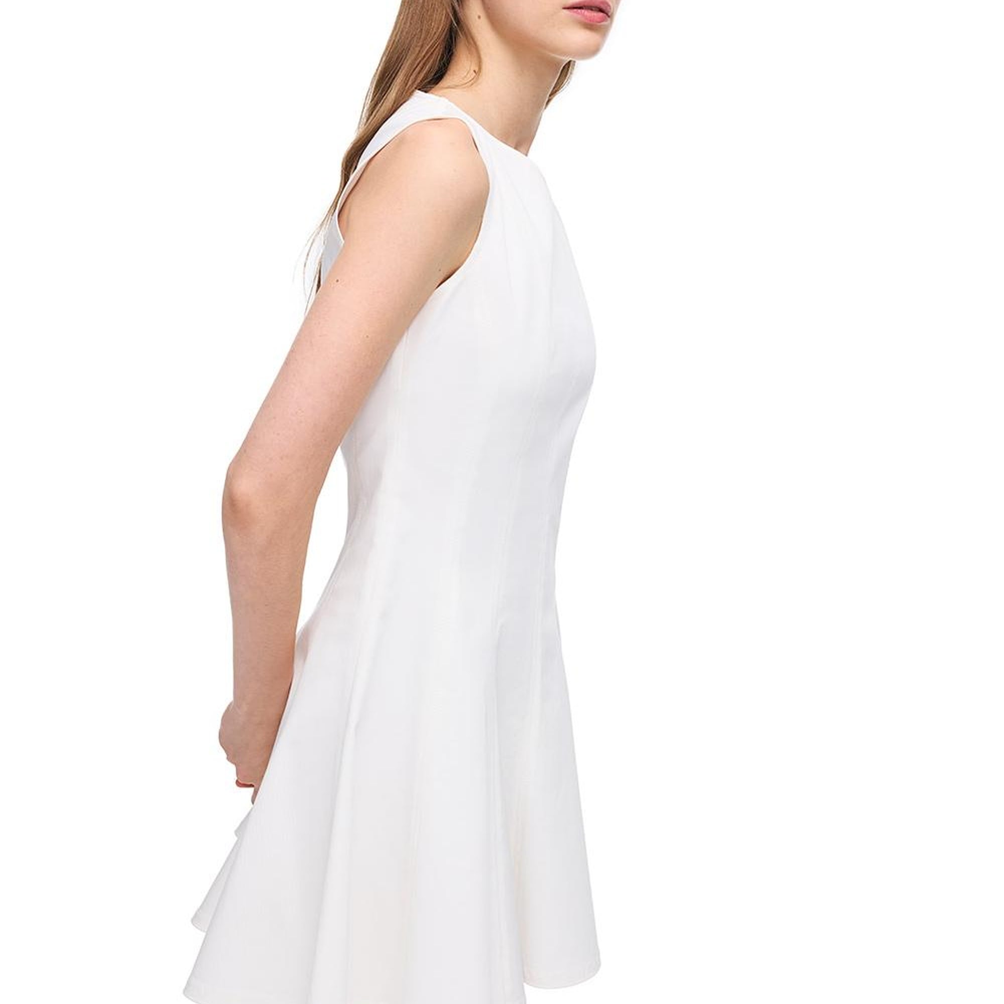 Kayık Yaka Slim Fit Mini  Elbise