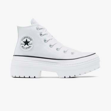  Converse Chuck Taylor All Star Lugged Heel Kadın Beyaz Platform Sneaker