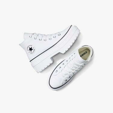  Converse Chuck Taylor All Star Lugged Heel Kadın Beyaz Platform Sneaker