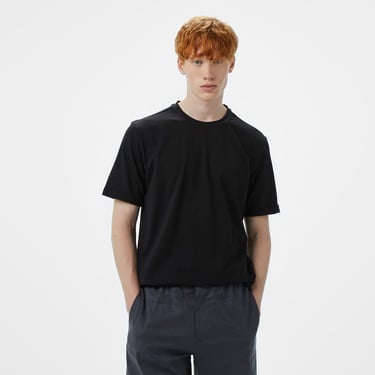  Brooks Brothers Bisiklet Yaka Performans Erkek Siyah T-Shirt