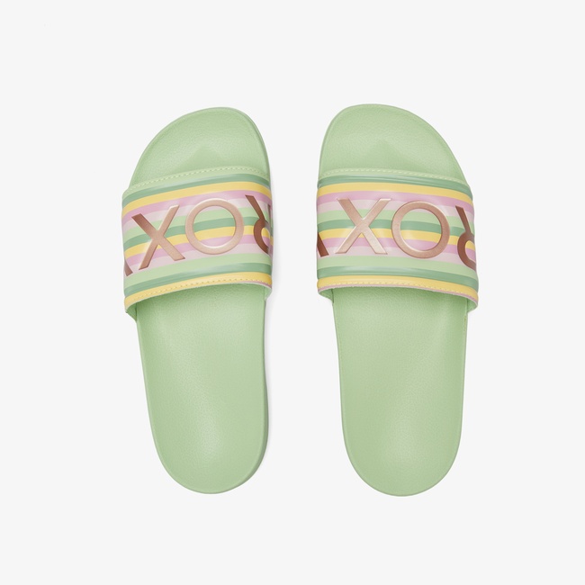  Roxy Slippy II Kadın Yeşil Terlik