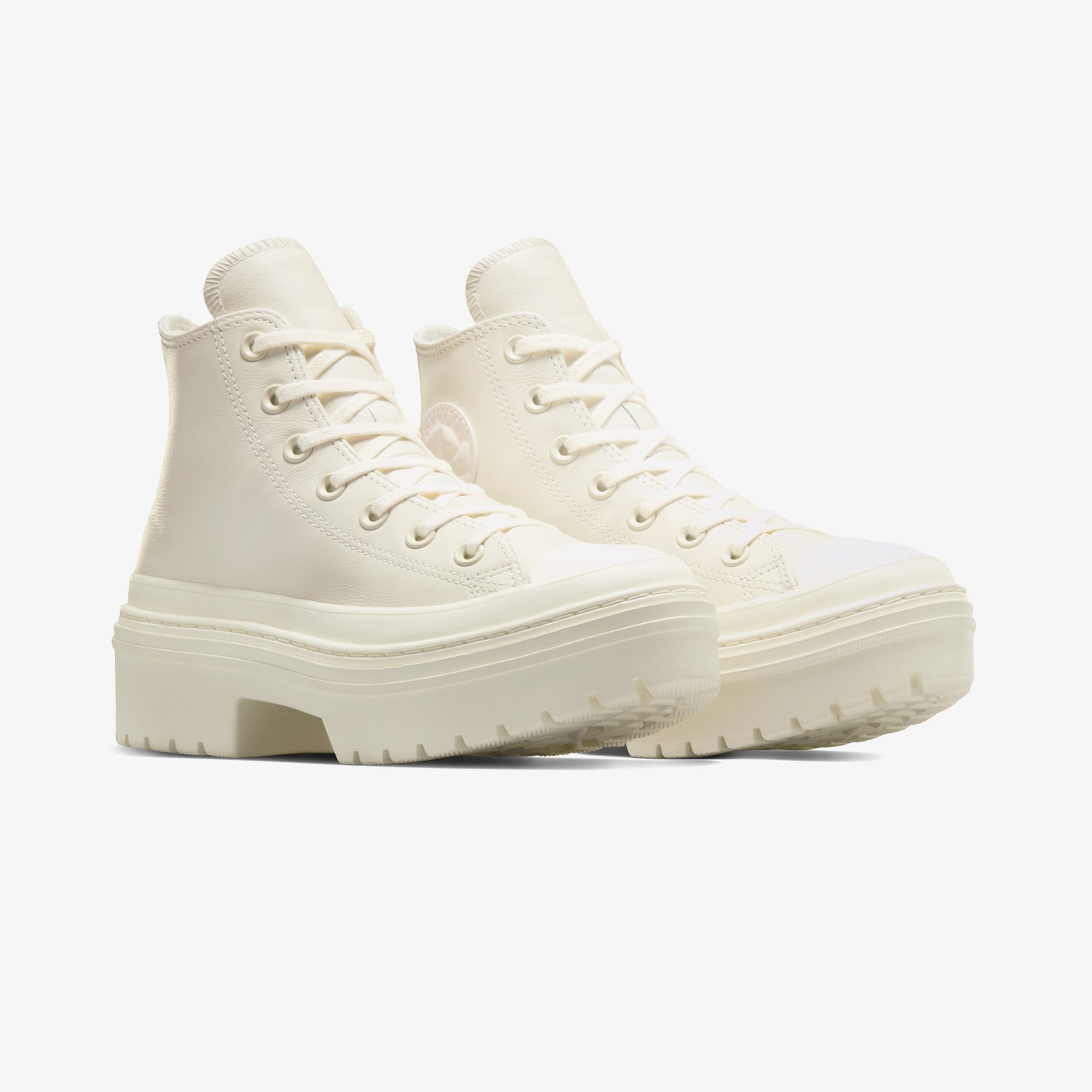 Converse Chuck Taylor All Star Lugged Heel Kadın Bej Deri Platform Sneaker