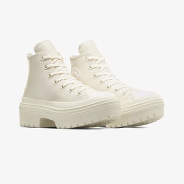  Converse Chuck Taylor All Star Lugged Heel Kadın Bej Deri Platform Sneaker