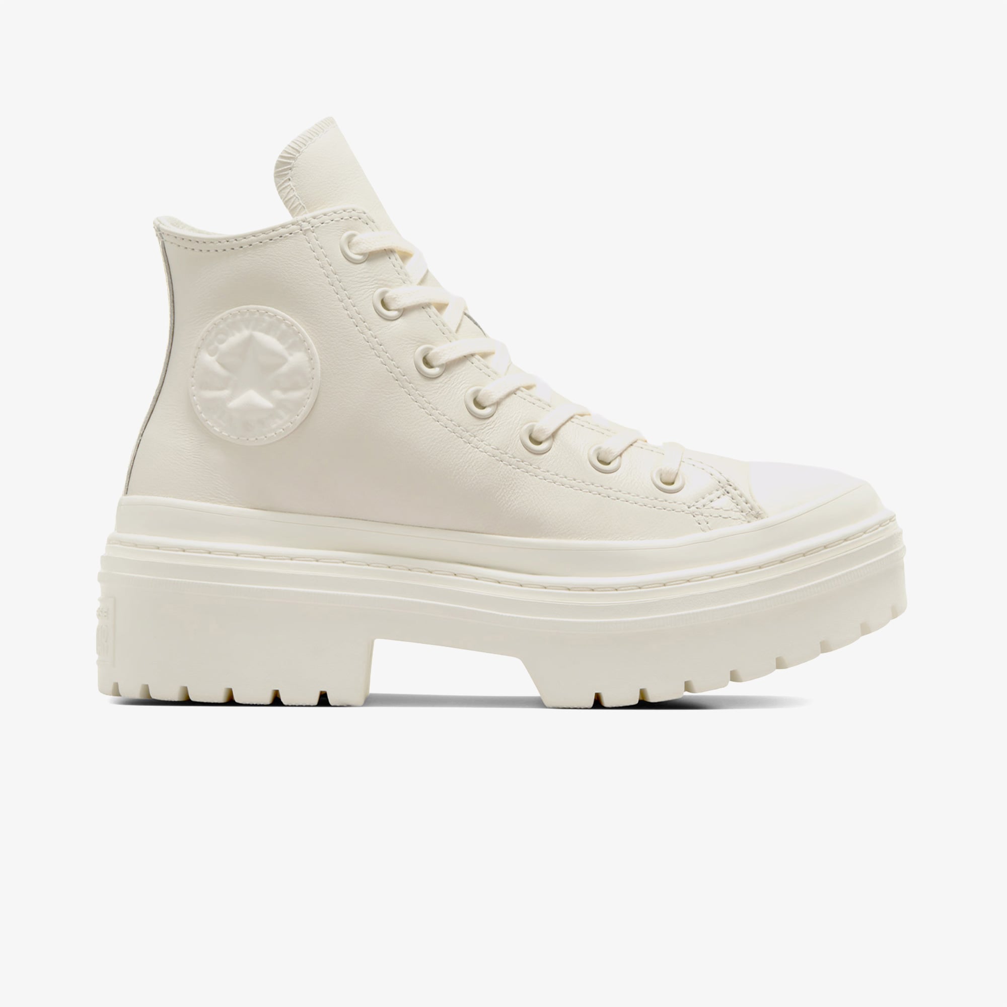  Converse Chuck Taylor All Star Lugged Heel Kadın Bej Deri Platform Sneaker