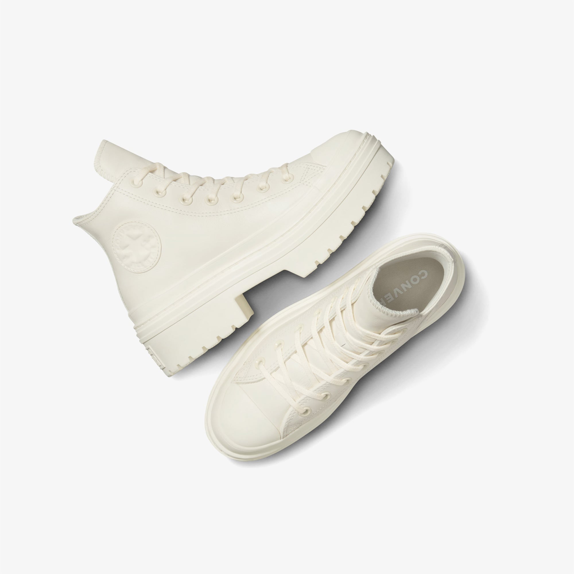 Converse Chuck Taylor All Star Lugged Heel Kadın Bej Deri Platform Sneaker