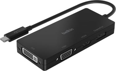  Belkin Multiport USB-C Adaptörü (VGA, DVI, 4K HDMI, 4K DisplayPort özellikli USB-C Video Adaptörü)