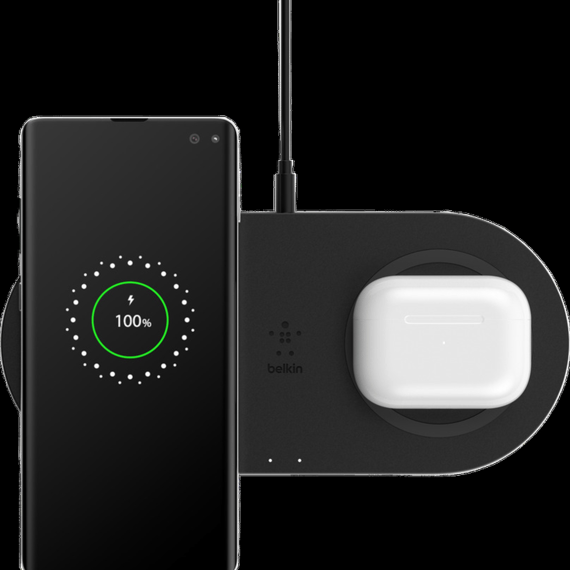 Belkin 10w İkili Kablosuz Şarj Cihazı - Siyah WIZ002VFBK