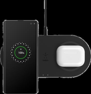  Belkin 10w İkili Kablosuz Şarj Cihazı - Siyah WIZ002VFBK