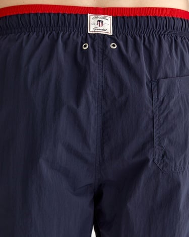  GANT Erkek Lacivert Regular Fit Logolu Mayo Şort