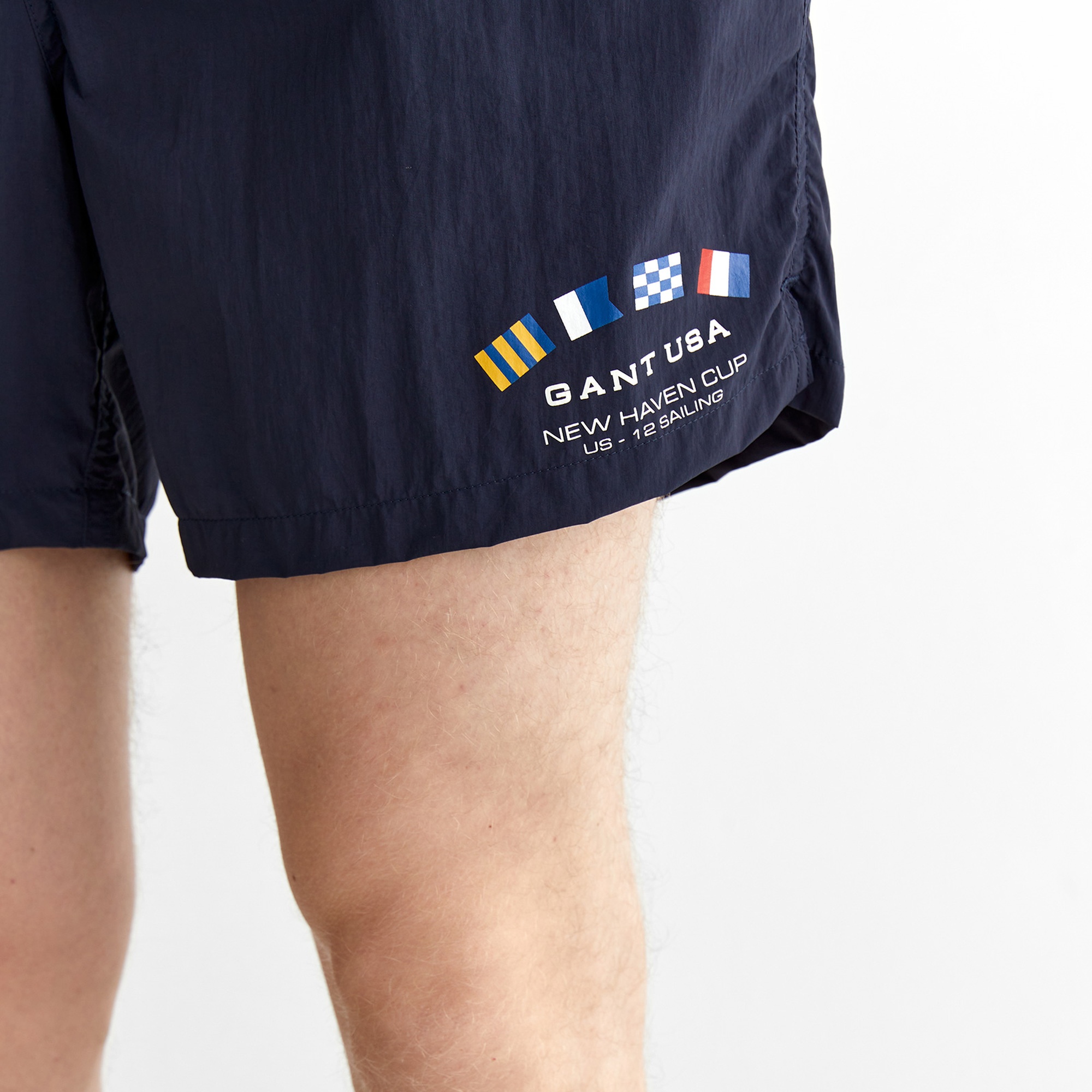 GANT Erkek Lacivert Regular Fit Logolu Mayo Şort