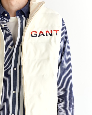  GANT Erkek Krem Regular Fit Dik Yaka Logolu Yelek