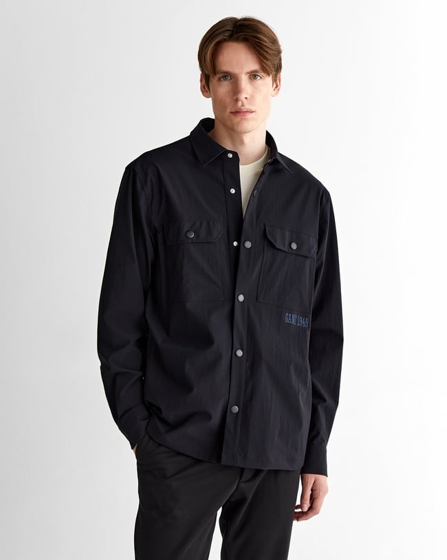  GANT Erkek Lacivert Relaxed Fit Klasik Yaka Gömlek