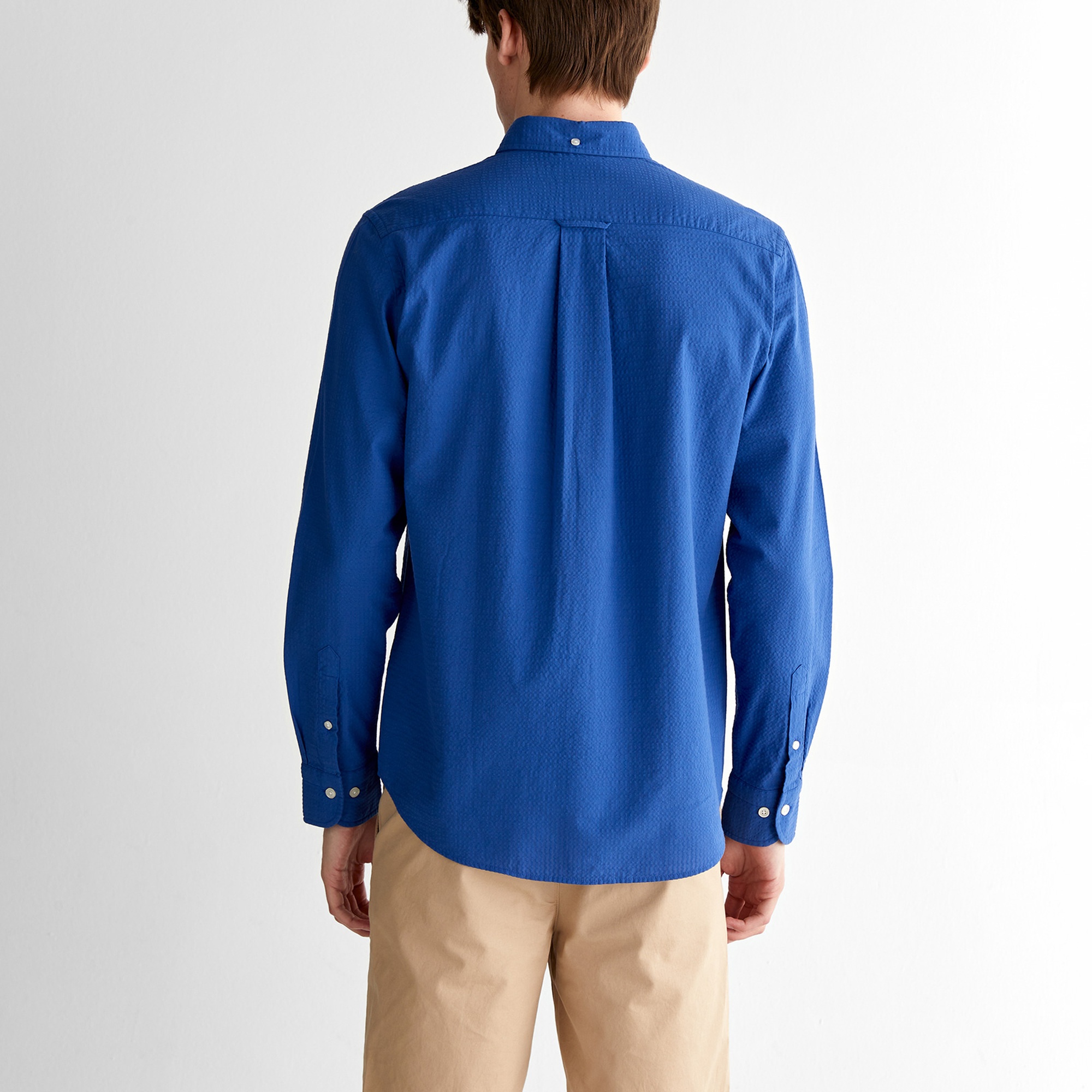 GANT Erkek Lacivert Regular Fit Düğmeli Yaka Gömlek