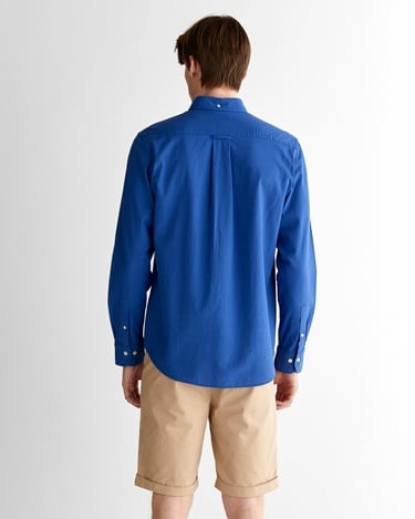  GANT Erkek Lacivert Regular Fit Düğmeli Yaka Gömlek