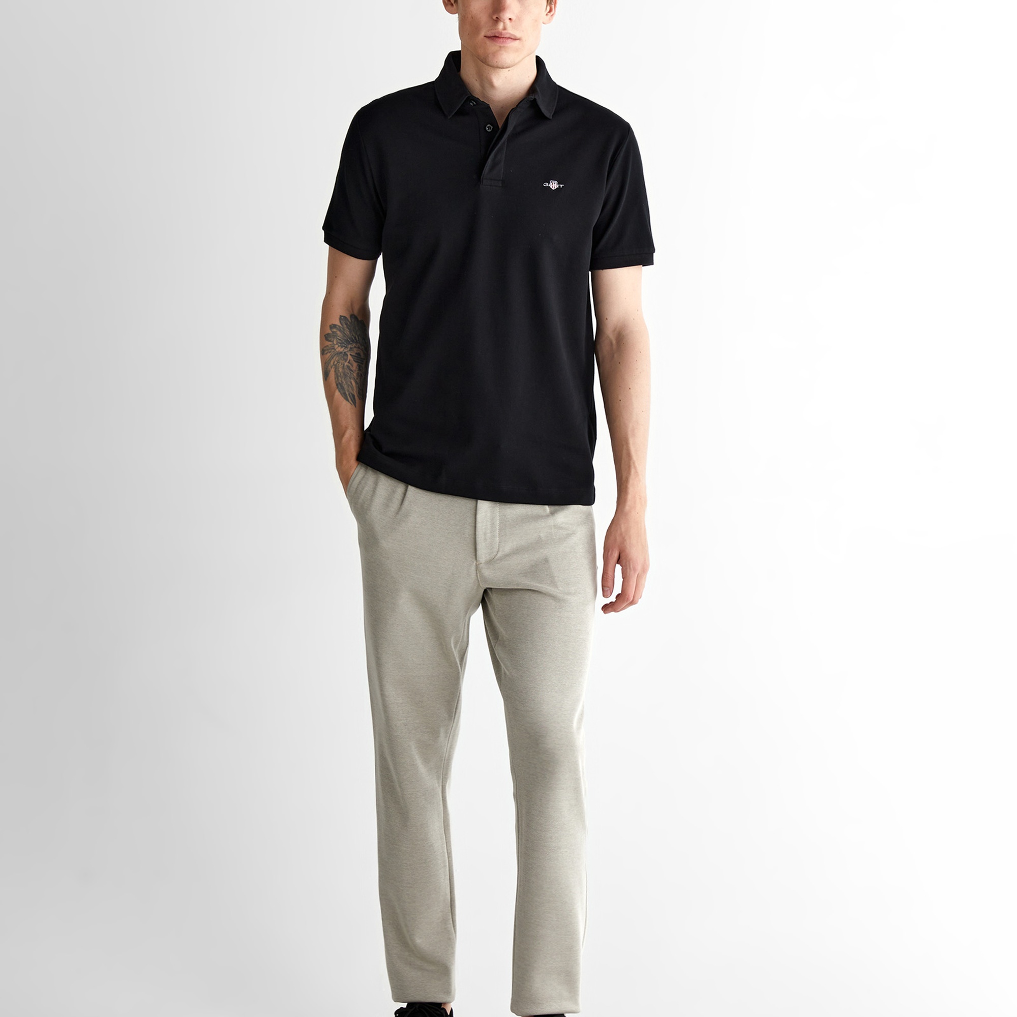 GANT Erkek Siyah Polo