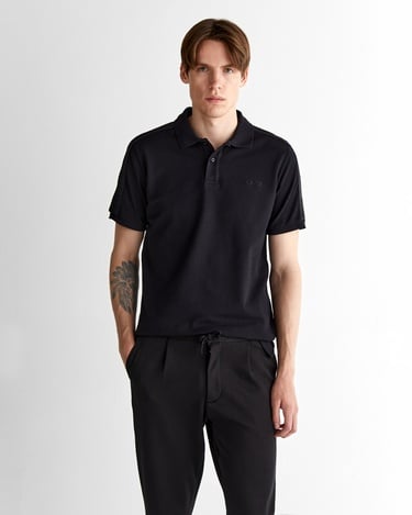  GANT Erkek Siyah Regular Fit Logolu Polo