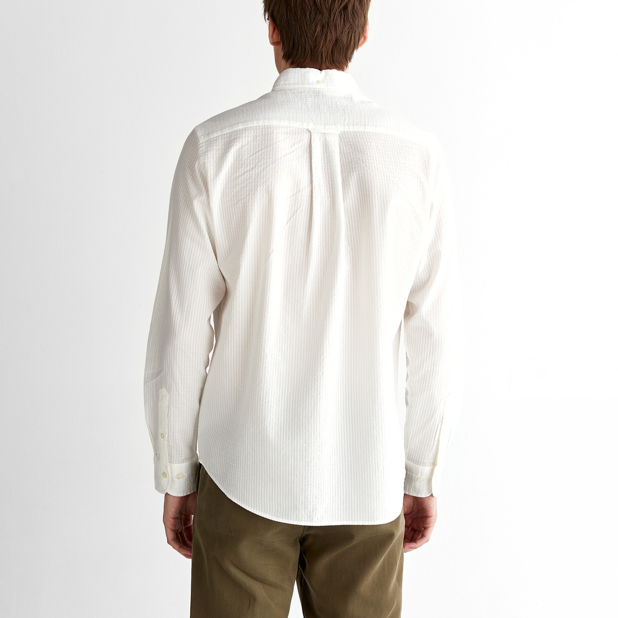 GANT Erkek Krem Regular Fit Düğmeli Yaka Gömlek