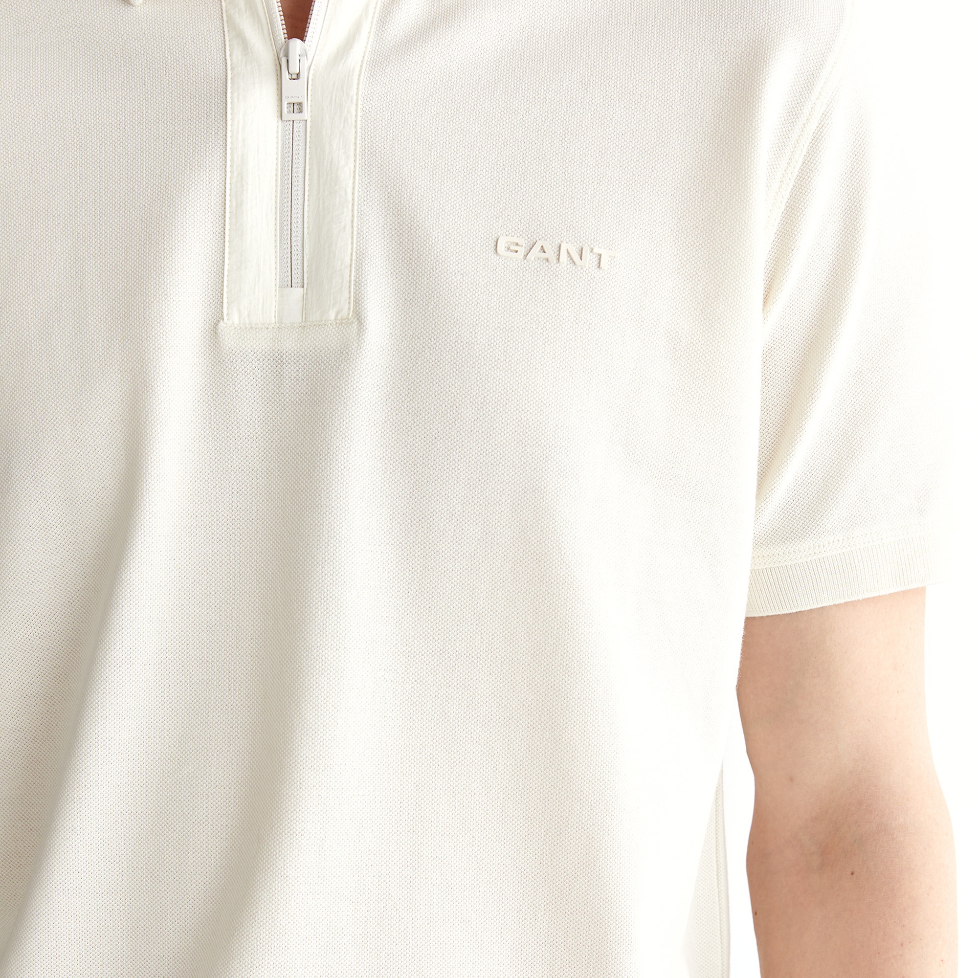 GANT Erkek Krem Regular Fit Logolu Polo