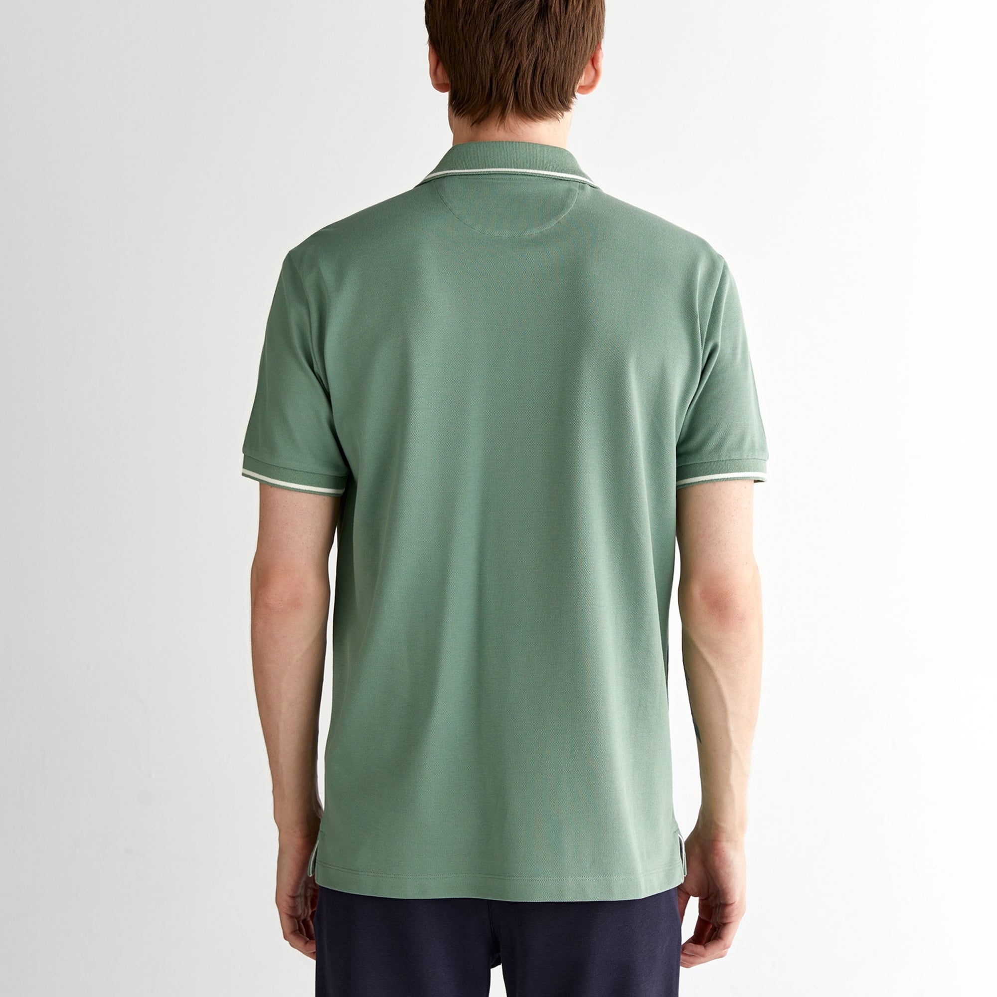 GANT Erkek Yeşil Regular Fit Polo