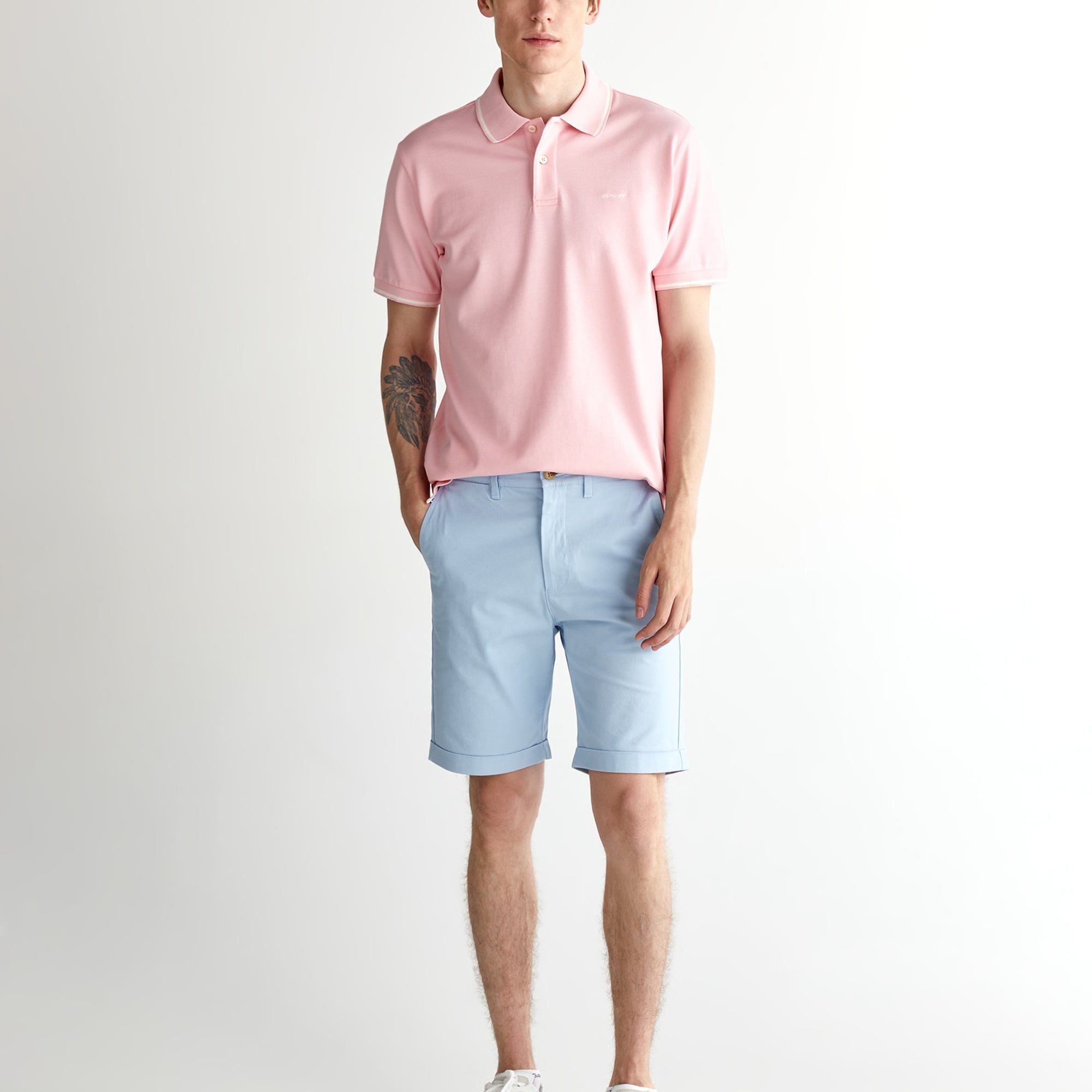 GANT Erkek Pembe Regular Fit Polo