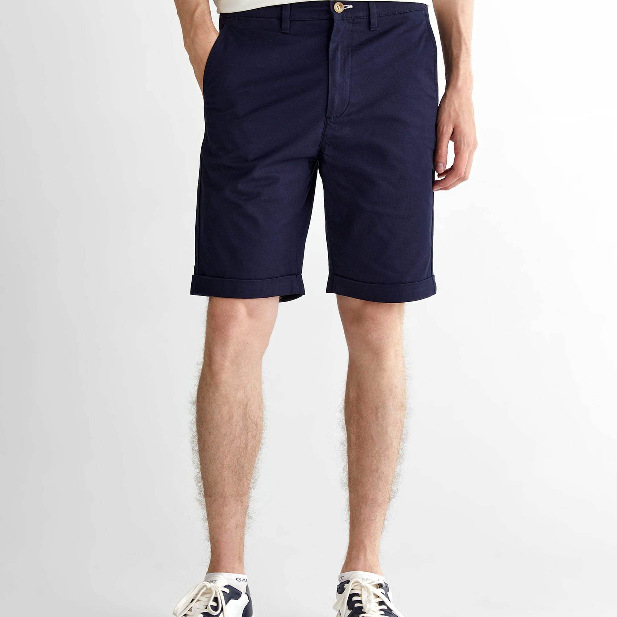 GANT Erkek Lacivert Slim Fit Şort