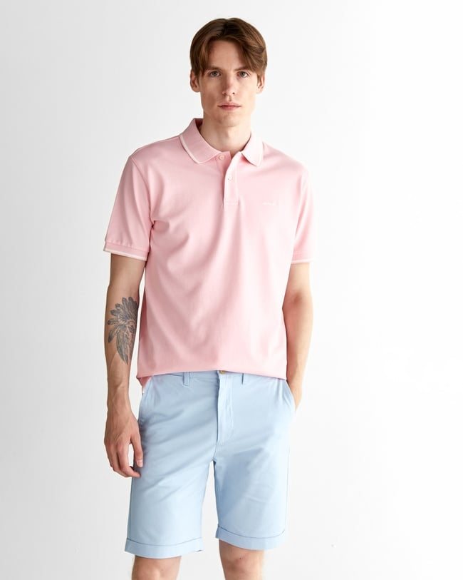  GANT Erkek Pembe Regular Fit Polo