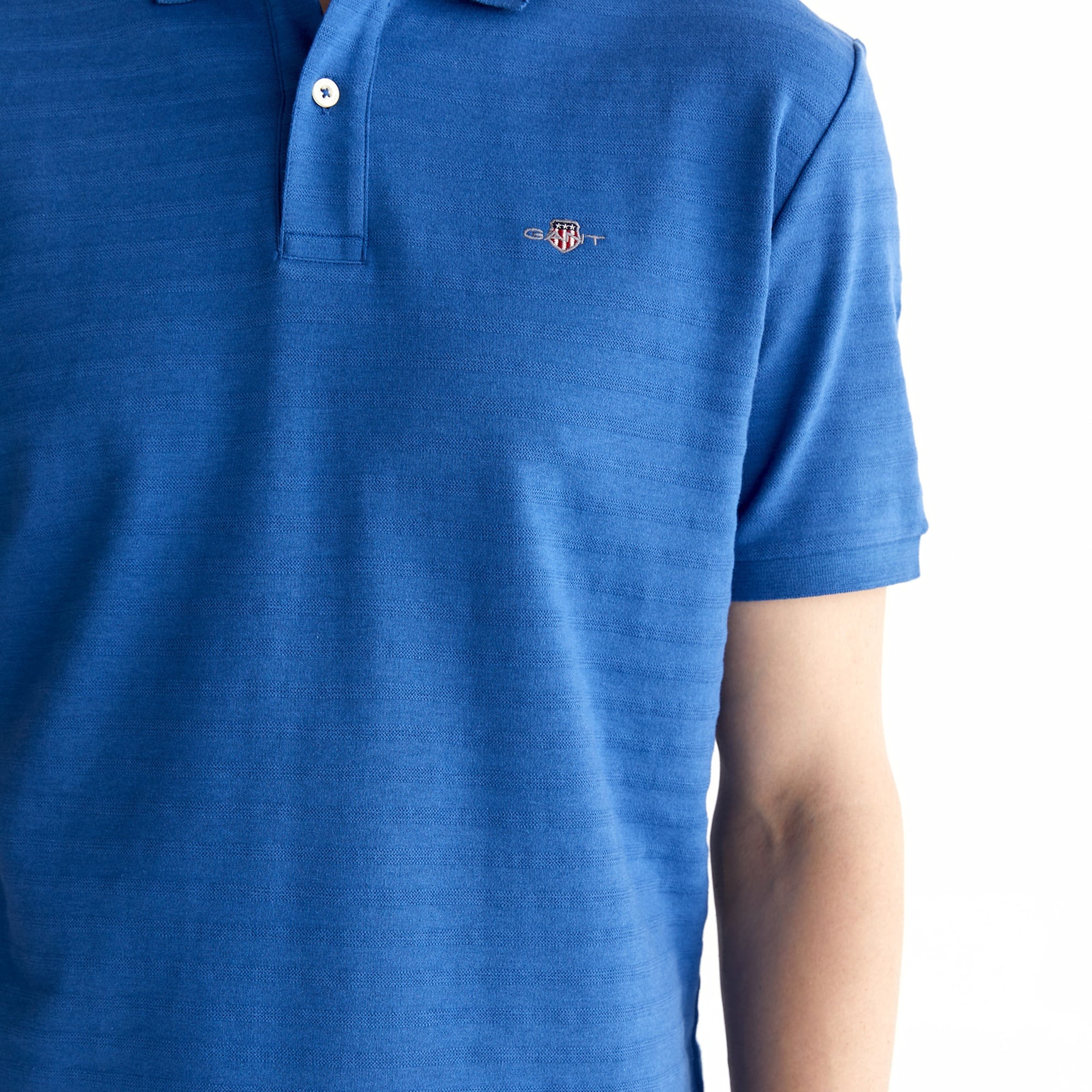 GANT Erkek Lacivert Regular Fit Çizgili Polo