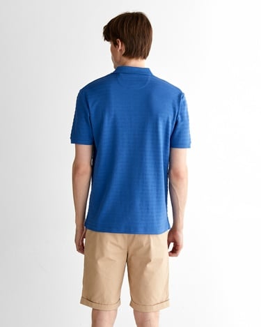  GANT Erkek Lacivert Regular Fit Çizgili Polo