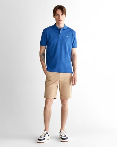  GANT Erkek Lacivert Regular Fit Çizgili Polo