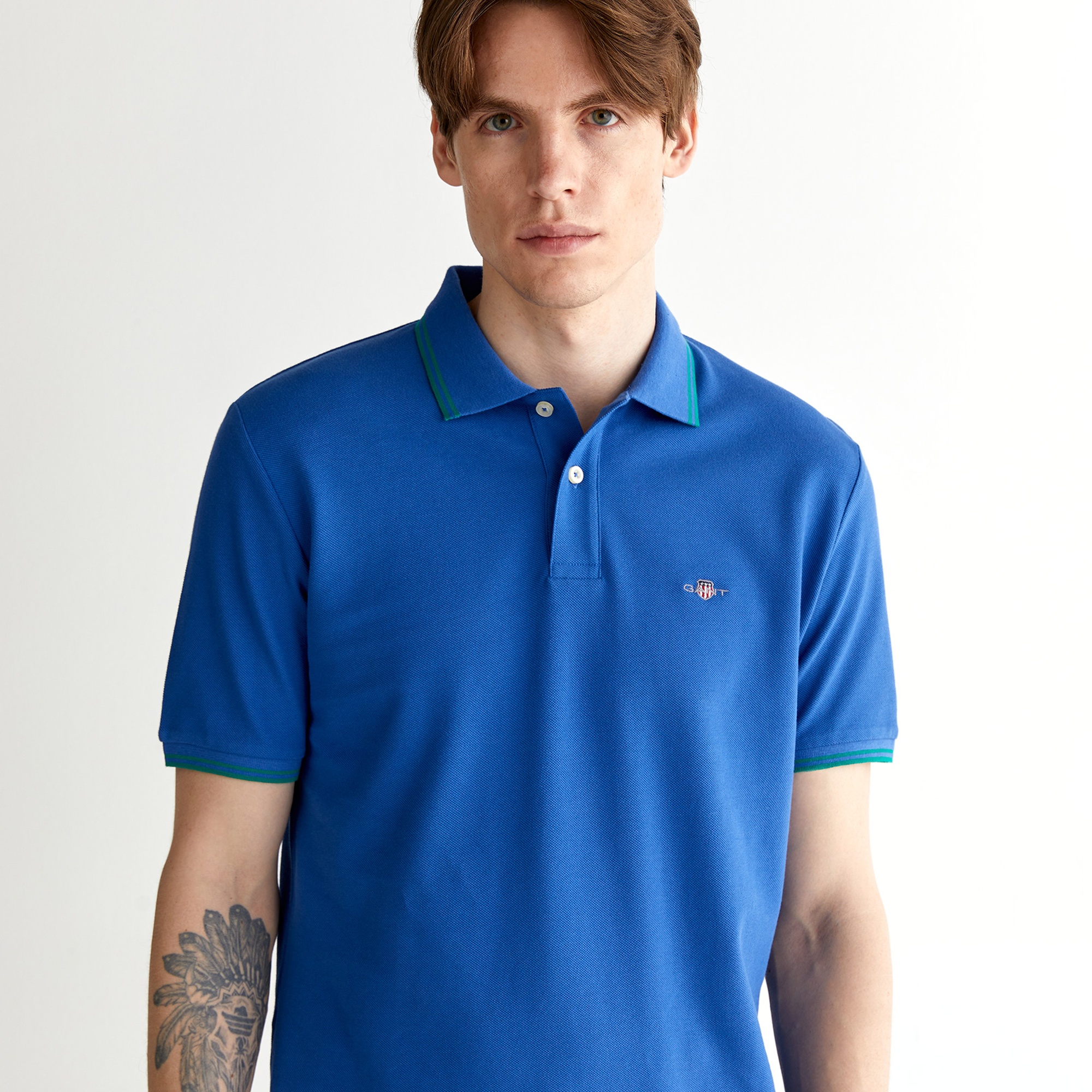 GANT Erkek Lacivert Regular Fit Polo