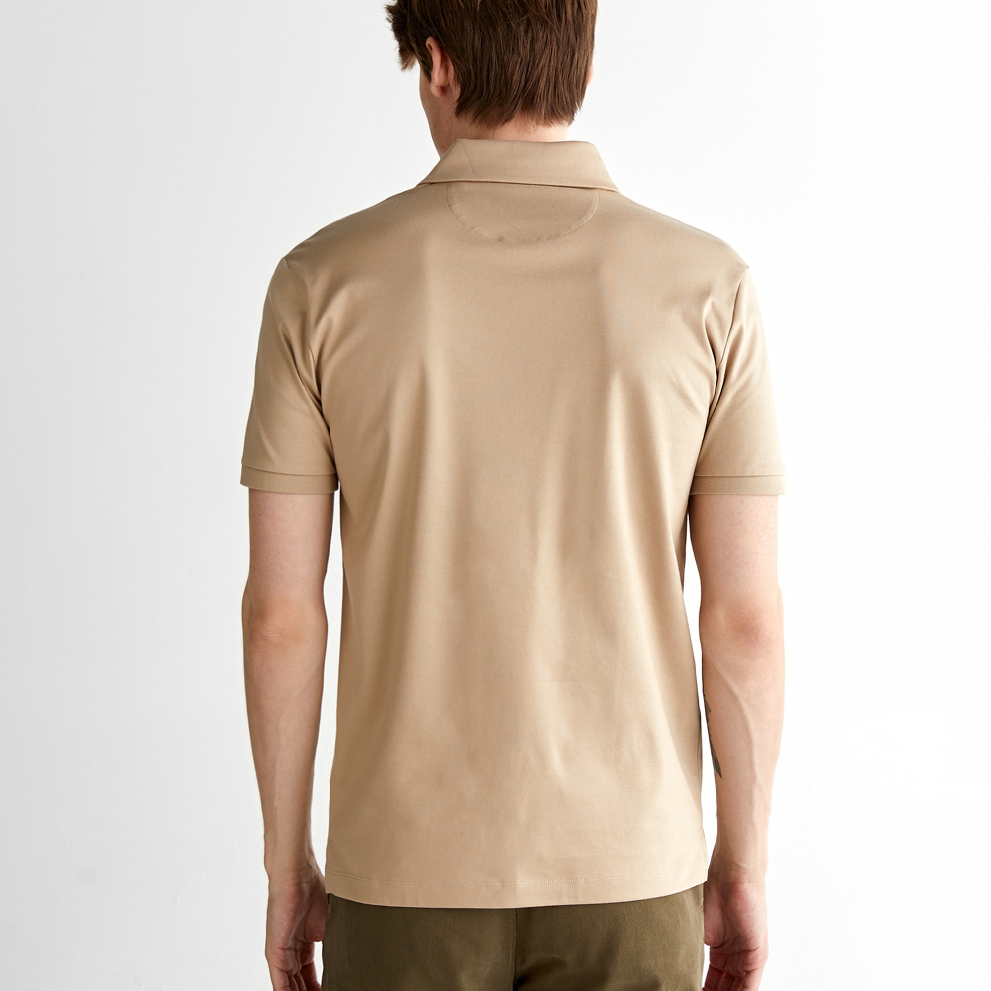 GANT Erkek Bej Slim Fit Polo