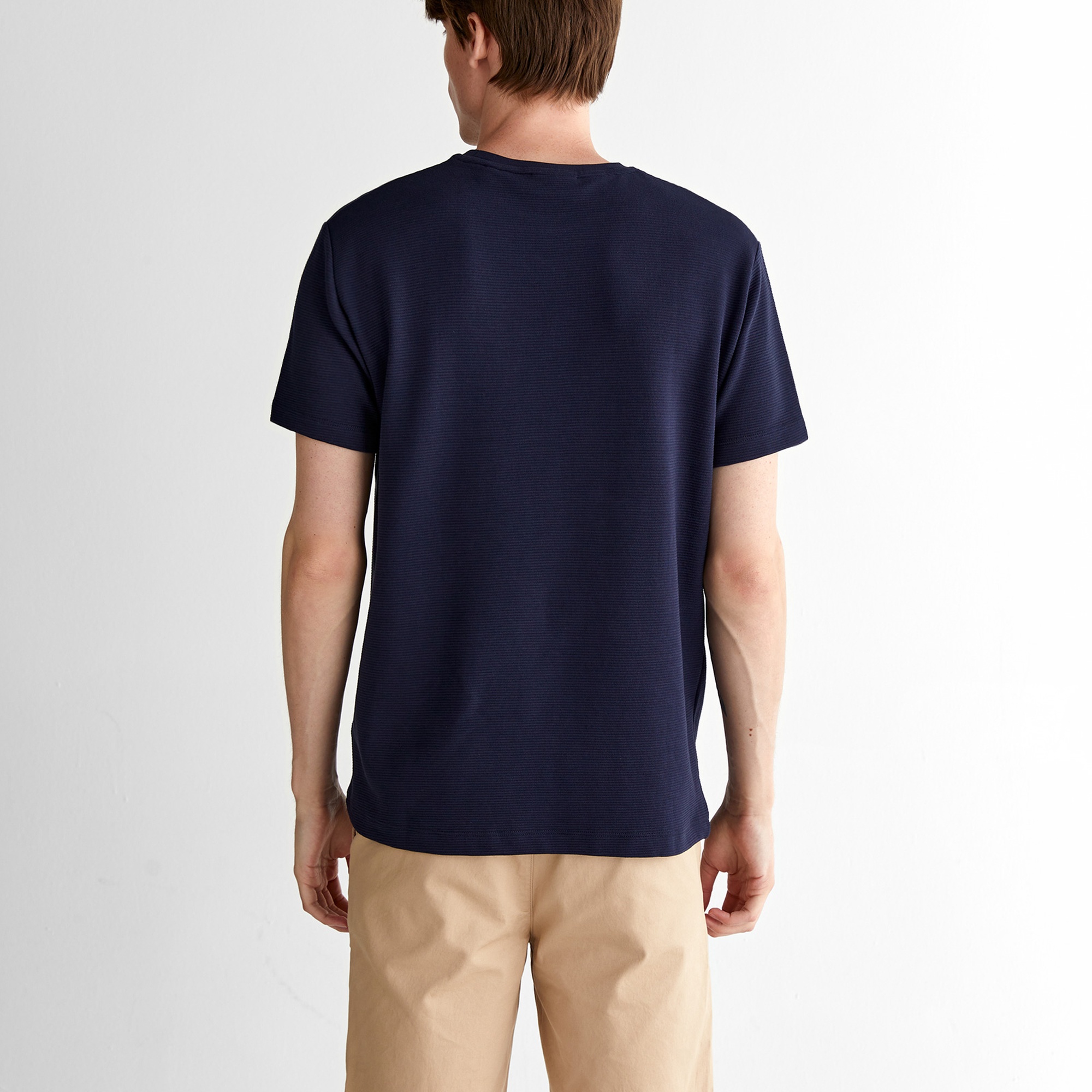 GANT Erkek Lacivert Regular Fit Bisiklet Yaka T-Shirt