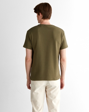  GANT Erkek Yeşil Regular Fit Bisiklet Yaka T-Shirt