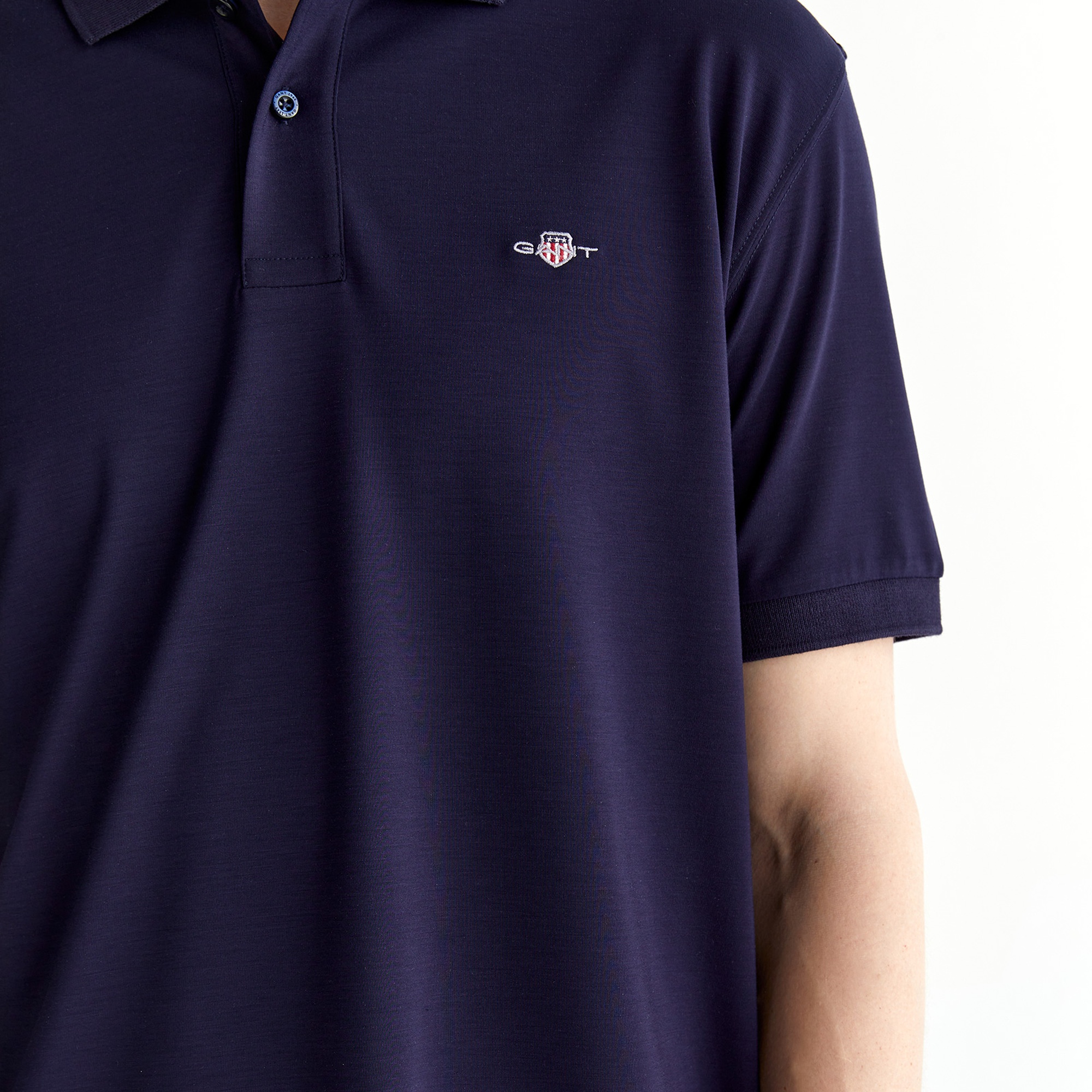 GANT Erkek Lacivert Relaxed Fit Polo