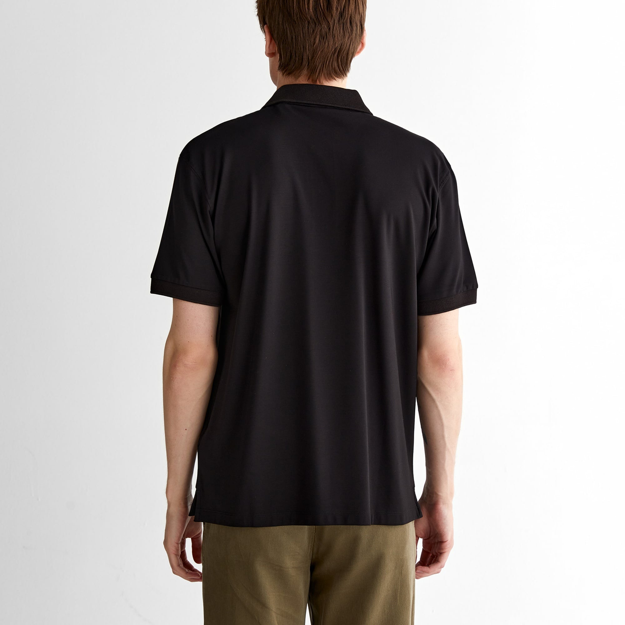 GANT Erkek Siyah Relaxed Fit Polo