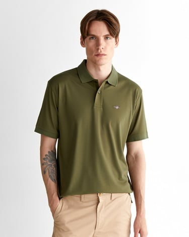  GANT Erkek Yeşil Relaxed Fit Polo