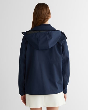  GANT Kadın Lacivert Kapüşonlu Logolu Ceket