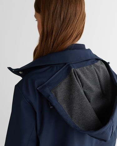  GANT Kadın Lacivert Kapüşonlu Logolu Ceket