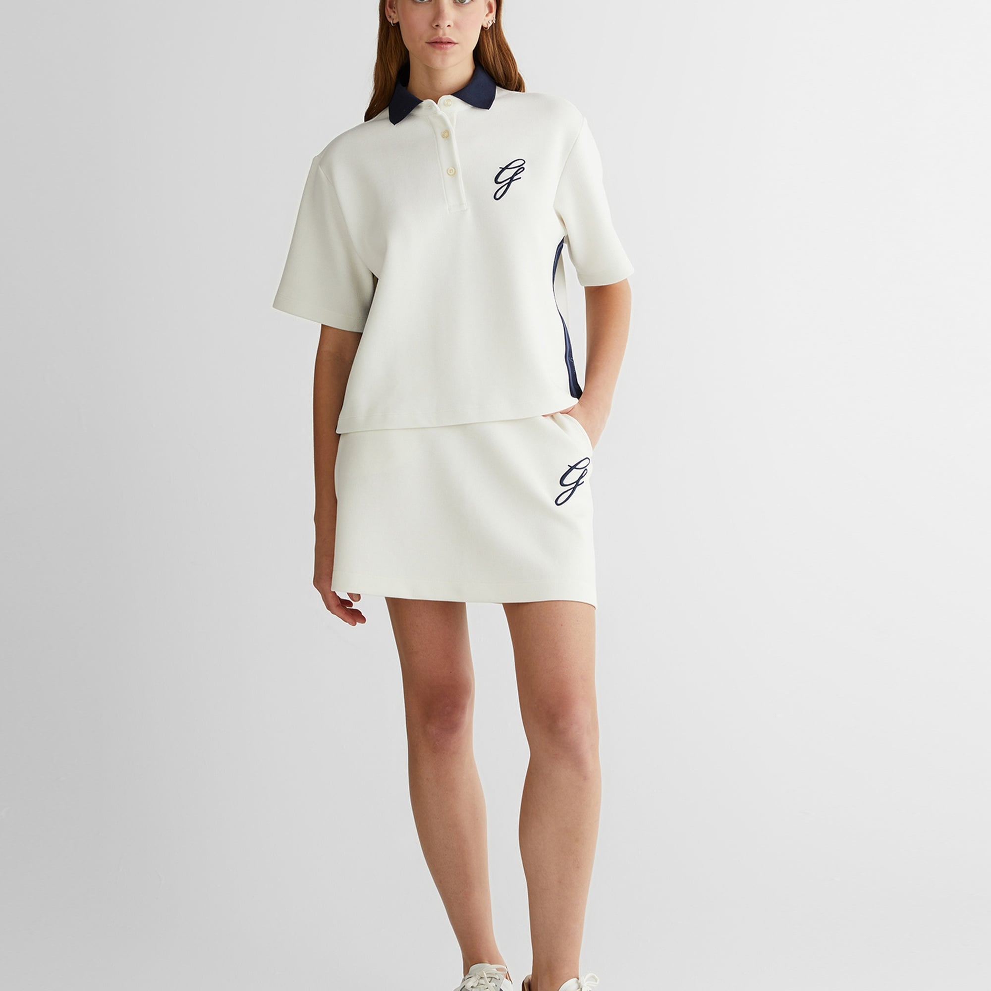 GANT Kadın Krem Logolu Etek