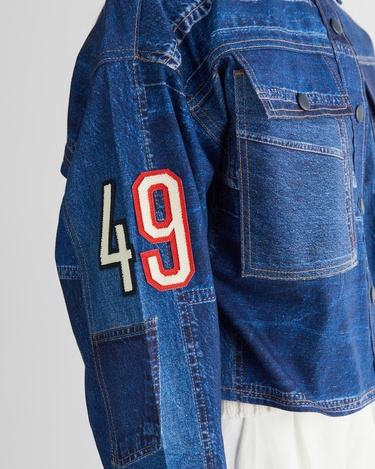  GANT Kadın Mavi Klasik Yaka Logolu Denim Ceket