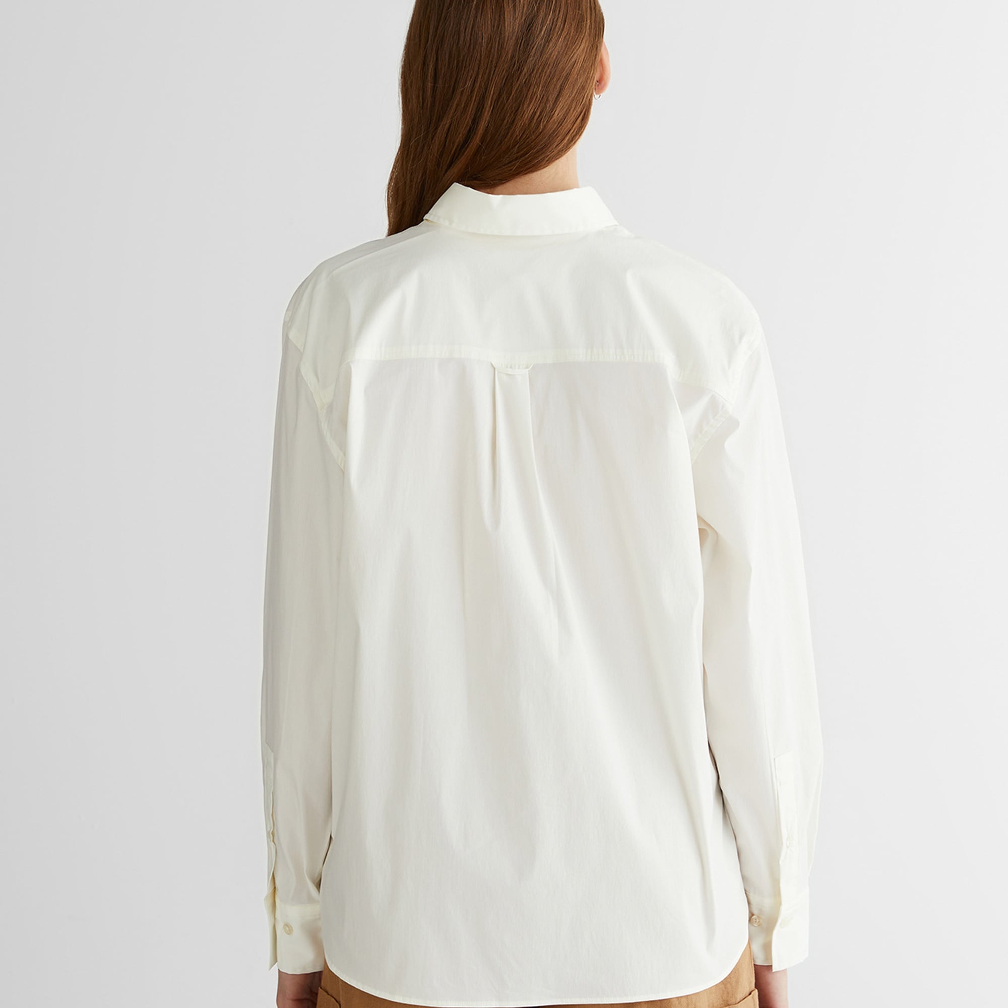 GANT Kadın Krem Klasik Yaka Gömlek