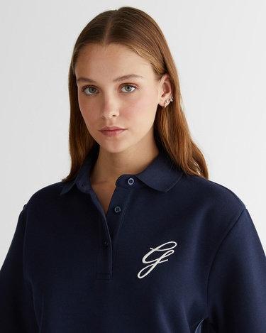  GANT Kadın Lacivert Logolu Polo