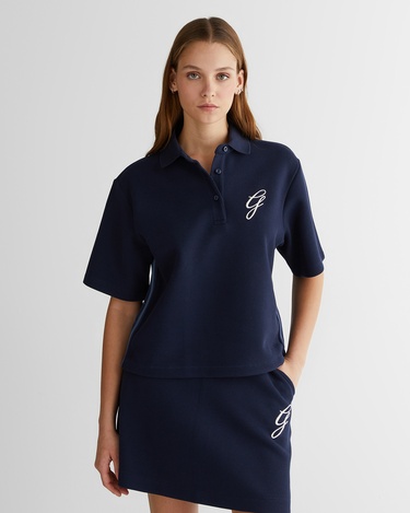  GANT Kadın Lacivert Logolu Polo