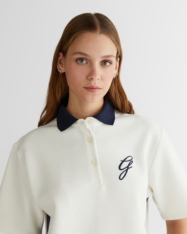  GANT Kadın Krem Logolu Polo