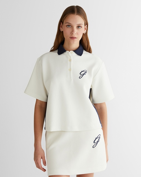  GANT Kadın Krem Logolu Polo
